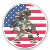 Sticker Camo Bigfoot Sasquatch (Devant)