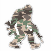 Sticker Camo Bigfoot Sasquatch (Devant)