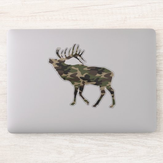 Sticker Camo Bull Elk (Ordinateur)
