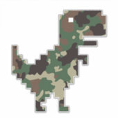 Sticker Camo Chrome T-Rex (Devant)