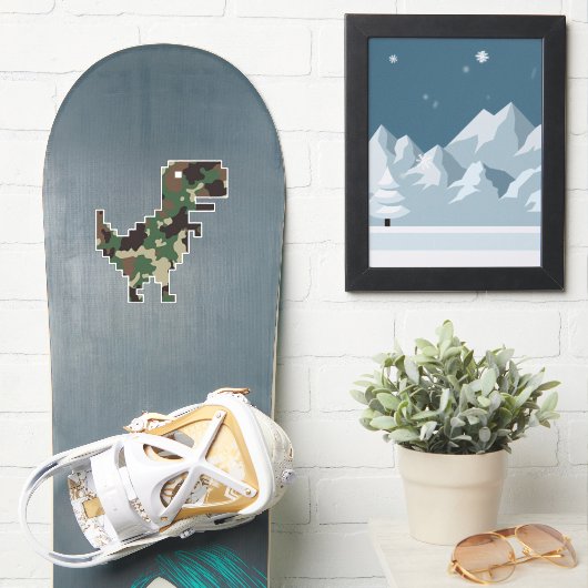 Sticker Camo Chrome T-Rex (Snowboard)
