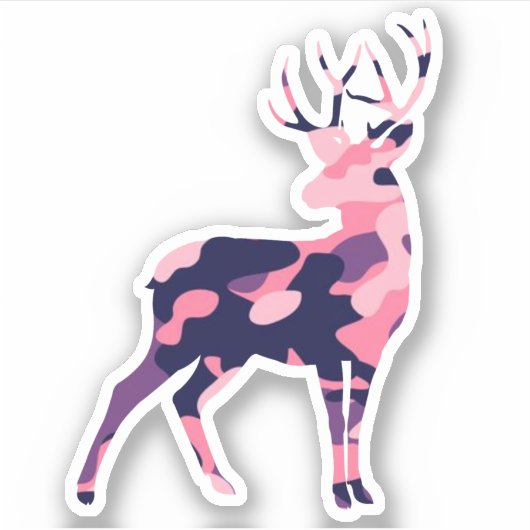 Sticker Camo Deer (Devant)