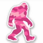 Sticker Camo rose Bigfoot Sasquatch (Devant)