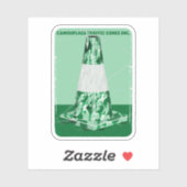 Sticker Camouflage rd cône drôle de cône de circulation (Feuille)