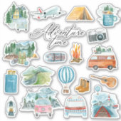 Sticker Camp Caravan Adventure Road Triage Bullet Journal (Devant)