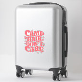 Sticker Camp Cheveux S'en Baladent Filles De Camping D'été (Sur valise)