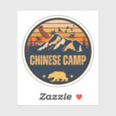 Sticker Camp chinois, Californie (Feuille)