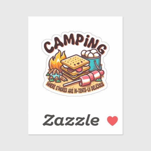 Sticker camp de smores (Feuille)