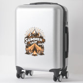 Sticker Camp d'été 2024 Correspondance de vacances de camp (Sur valise)