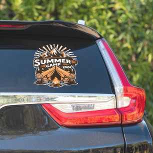 Sticker Camp d'été 2024 Vacances de camping d'été Correspo