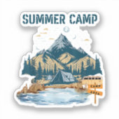 Sticker Camp d'été de conception simple (Recto)