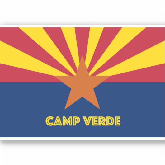 Sticker Camp Verde AZ (Devant)