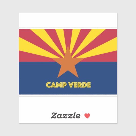Sticker Camp Verde AZ (Feuille)