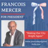 Sticker Campagne électorale politique moderne Vinyl (Devant)