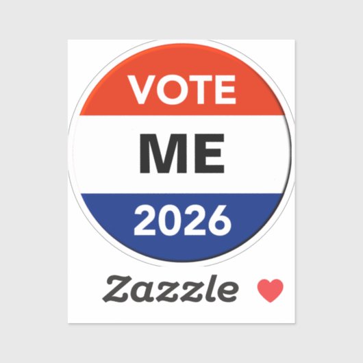 Sticker Campagne électorale pour le scrutin personnel de 2 (Feuille)