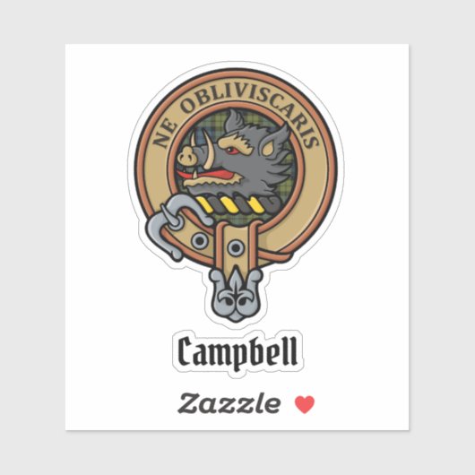 Sticker Campbell Crest (Feuille)