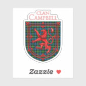 Sticker Campbell de Argyll Tartan Scottish Plaid (Feuille)