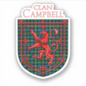 Sticker Campbell de Argyll Tartan Scottish Plaid (Devant)