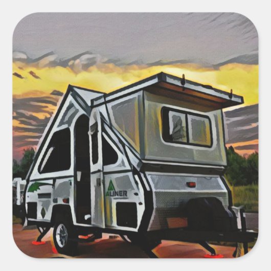 Sticker Camper A-Frame (Devant)