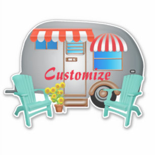 Sticker Camper Caravane Teardrop Thunder_Cove