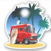 Sticker Camper de dessin (Devant)