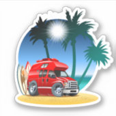 Sticker Camper de dessin (Devant)