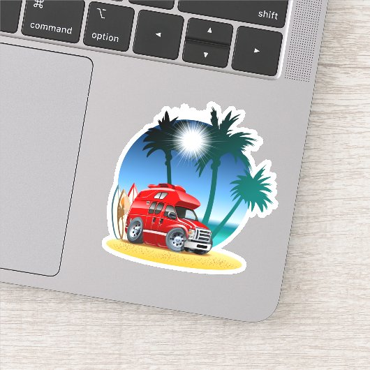 Sticker Camper de dessin (Détail)