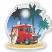 Sticker Camper de dessin (Devant)