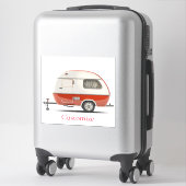 Sticker Camper Teardrop Classic Retro Thunder_Cove (Sur valise)