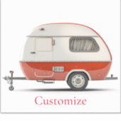 Sticker Camper Teardrop Classic Retro Thunder_Cove (Devant)