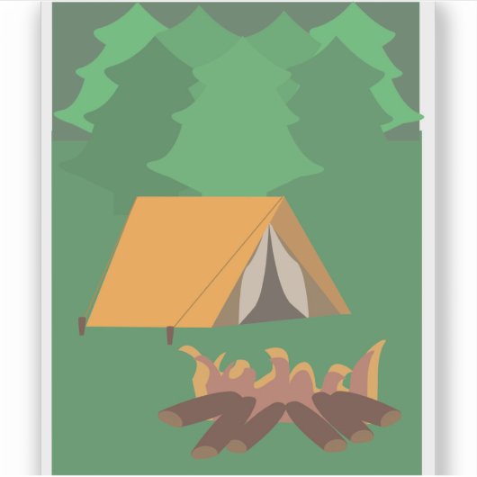 Sticker Camping (Devant)