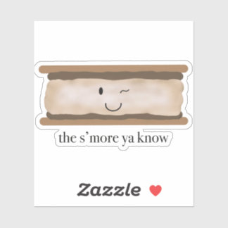 Sticker Camping Cute S'more