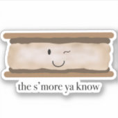 Sticker Camping Cute S'more (Devant)