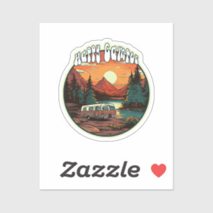 Sticker Camping heureux