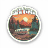 Sticker Camping heureux (Recto)