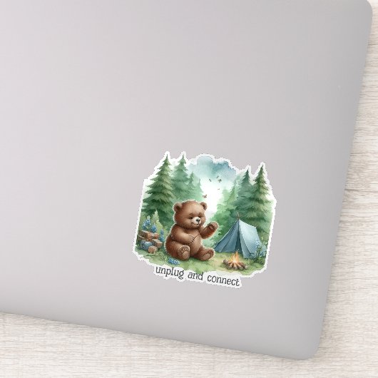 Sticker Camping Ours (Détail)