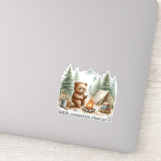 Sticker Camping Ours