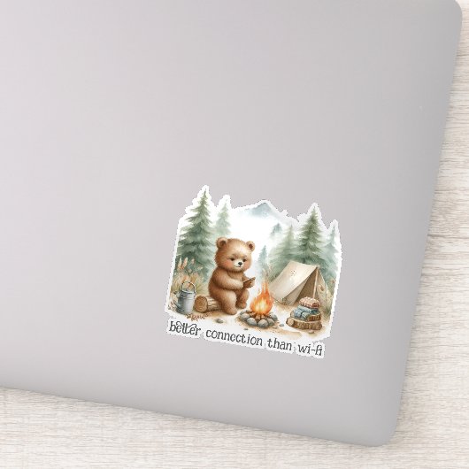 Sticker Camping Ours (Détail)