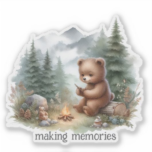 Sticker Camping Ours (Devant)