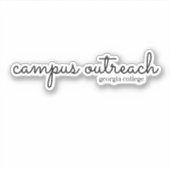Sticker Campus Outreach Georgia College Calligraphie (Devant)
