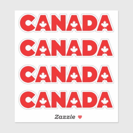 Sticker Canada (Feuille)