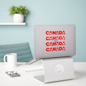 Sticker Canada (Ordinateur portable sur le bureau)
