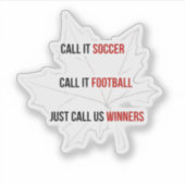 Sticker Canada 2026 Soccer Football Winners Hat (Devant)