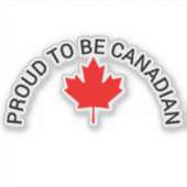 Sticker CANADA, CANADA, CAN, FIER D'ÊTRE CANADIEN, , briti (Devant)