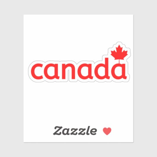 Sticker Canada, Canada, Canada (Feuille)