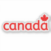 Sticker Canada, jour du Canada, Cadiens, Canadien (Devant)