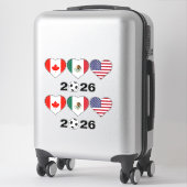 Sticker Canada Mexique États-Unis accueillant le tournoi d (Sur valise)