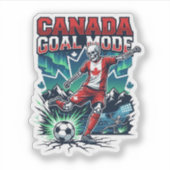 Sticker Canada Mode de but squelette attaquant nations dyn (Devant)