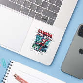 Sticker Canada Mode de but squelette attaquant nations dyn (Ordinateur portable avec iPhone)