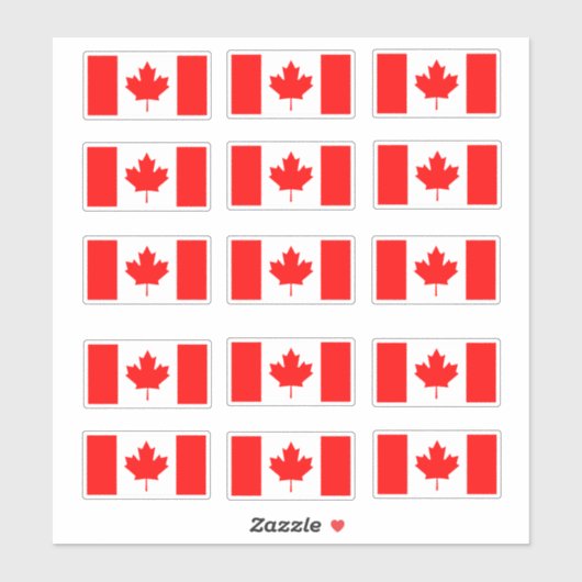 Sticker Canada - Pack de drapeaux canadiens, canada, canad (Feuille)